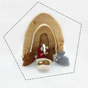 Adventi zsákok gyapjú filc figura letölthető szabásminta